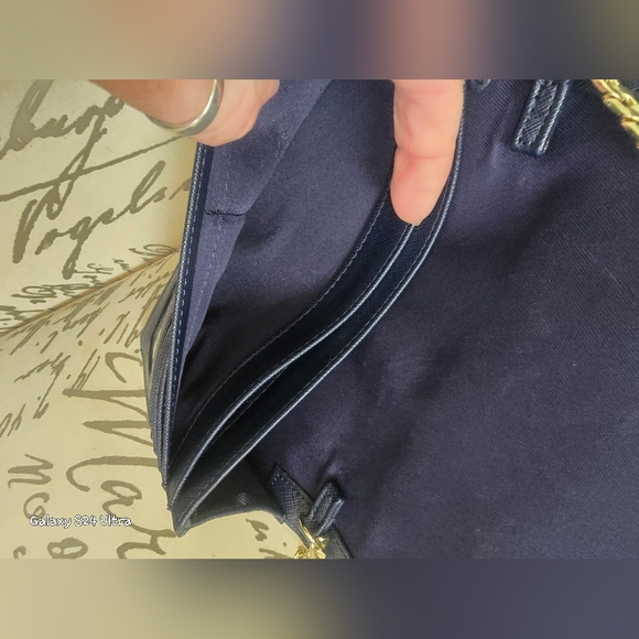 Merona Clutch/shoulder Evening Bag/Wallet with Gold Chain Strap in EUC - Picture 11 of 13